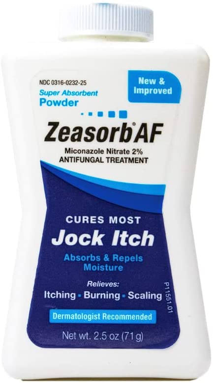 Zeasorb Super Absorbent Antifungal Treatment Powder For Jock Itch, 2.5 Ounce