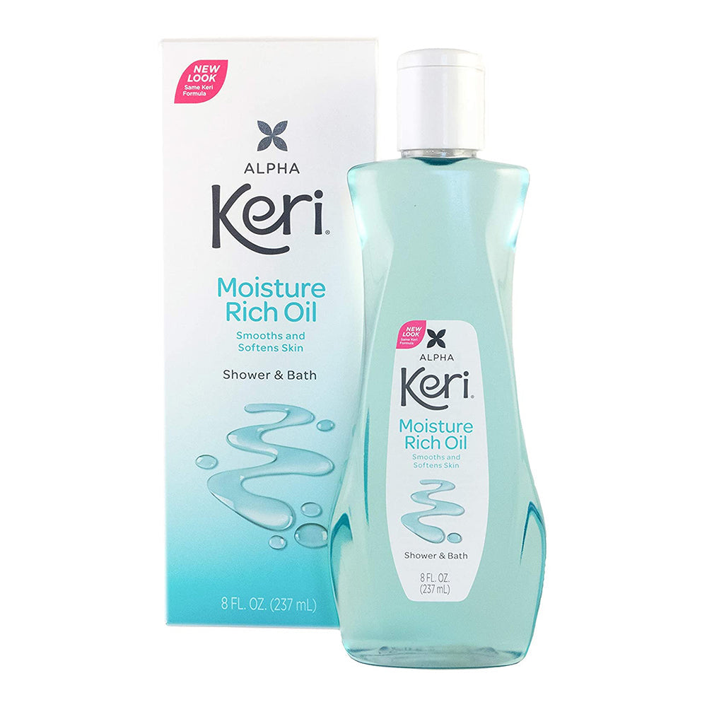 Keri Moisture Rich Shower Bath Oil, Clear - 8 Oz