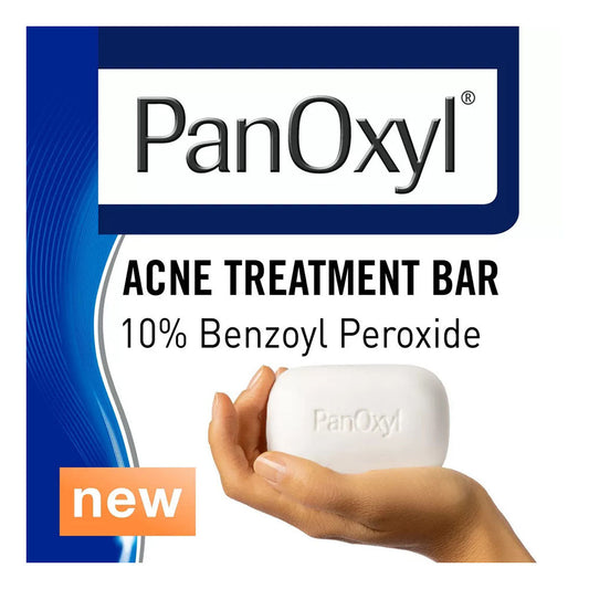 Panoxyl Acne Treatment Bar With 10% Benzoyl Peroxide, Maximum Strength Acne Bar Soap For Face, 4Oz