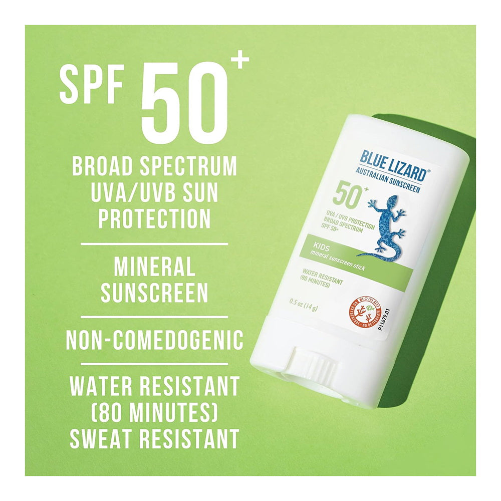 Blue Lizard Mineral Sunscreen Stick With Zinc Oxide Spf 50+ 0.5 Oz