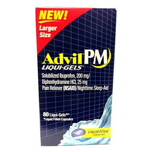 Advil Pm Liqui-Gels, Liquid Filled Capsules - 80 Each