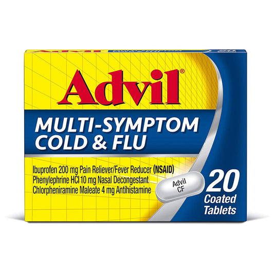 Advil Multi-Symptom Cold & Flu, Pain & Fever Reducer - 20 Ct