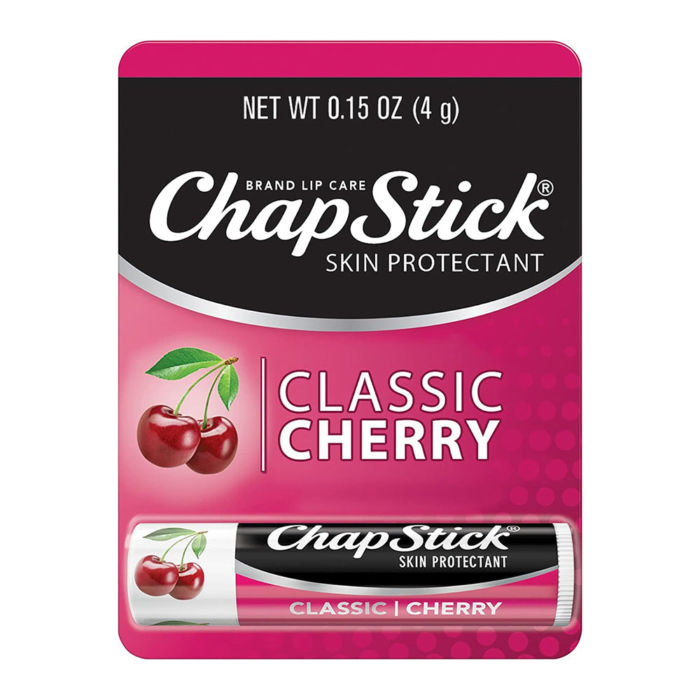 Chapstick Classic Moisturizer And Skin Protectant Cherry Lip Balm, 0.15 Oz