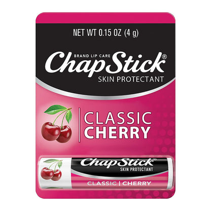 Chapstick Classic Moisturizer And Skin Protectant Cherry Lip Balm, 0.15 Oz