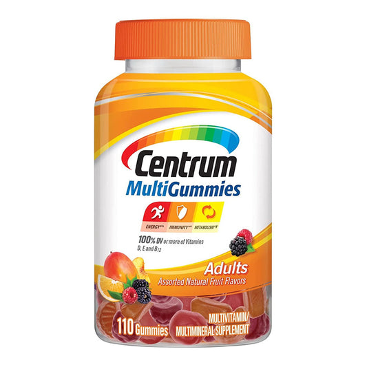 Centrum Multigummies Adult Multivitamin Supplement Gummies, Assorted Fruit - 110 Ct