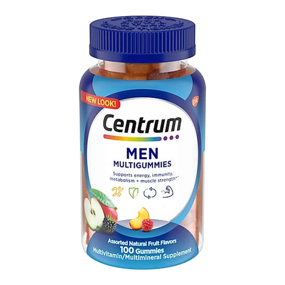 Centrum Men'S Multiminerals And Multivitamin Gummies, Assorted Fruit - 100 Ea