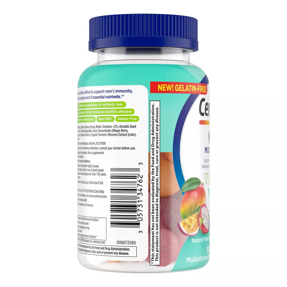 Centrum Men'S Multivitamin Gummies, Tropical Fruit 100 Count