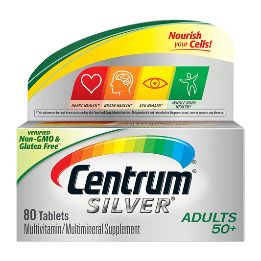 Centrum Silver Multivitamin For Adults 50 Plus - 80 Count