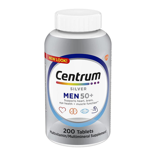 Centrum Silver Multivitamin For Men 50 Plus With Vitamin D3, B Vitamins And Zinc - 200 Ct