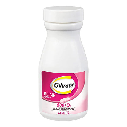 Caltrate 600 Plus D3 Calcium And Vitamin D Supplement Tablets, 60 Count