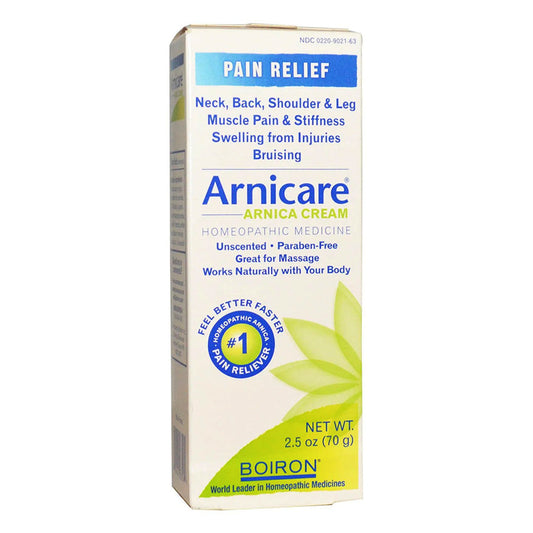 Boiron Arnicare Pain Relief Cream, Homeopathic Medicine, 2.5 Oz