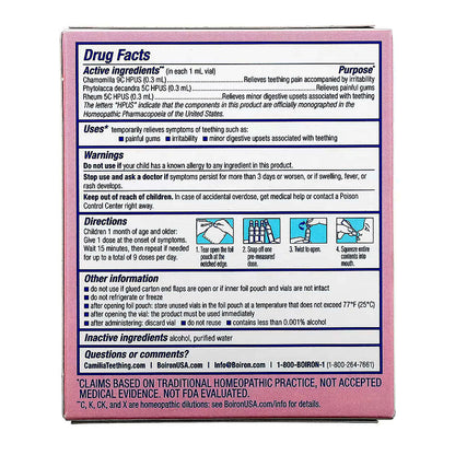 Boiron Camilia Teething Drops - 30 Ct