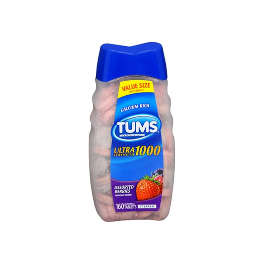 Tums Ultra 1000 Tablets Assorted Berries 160 Tablets