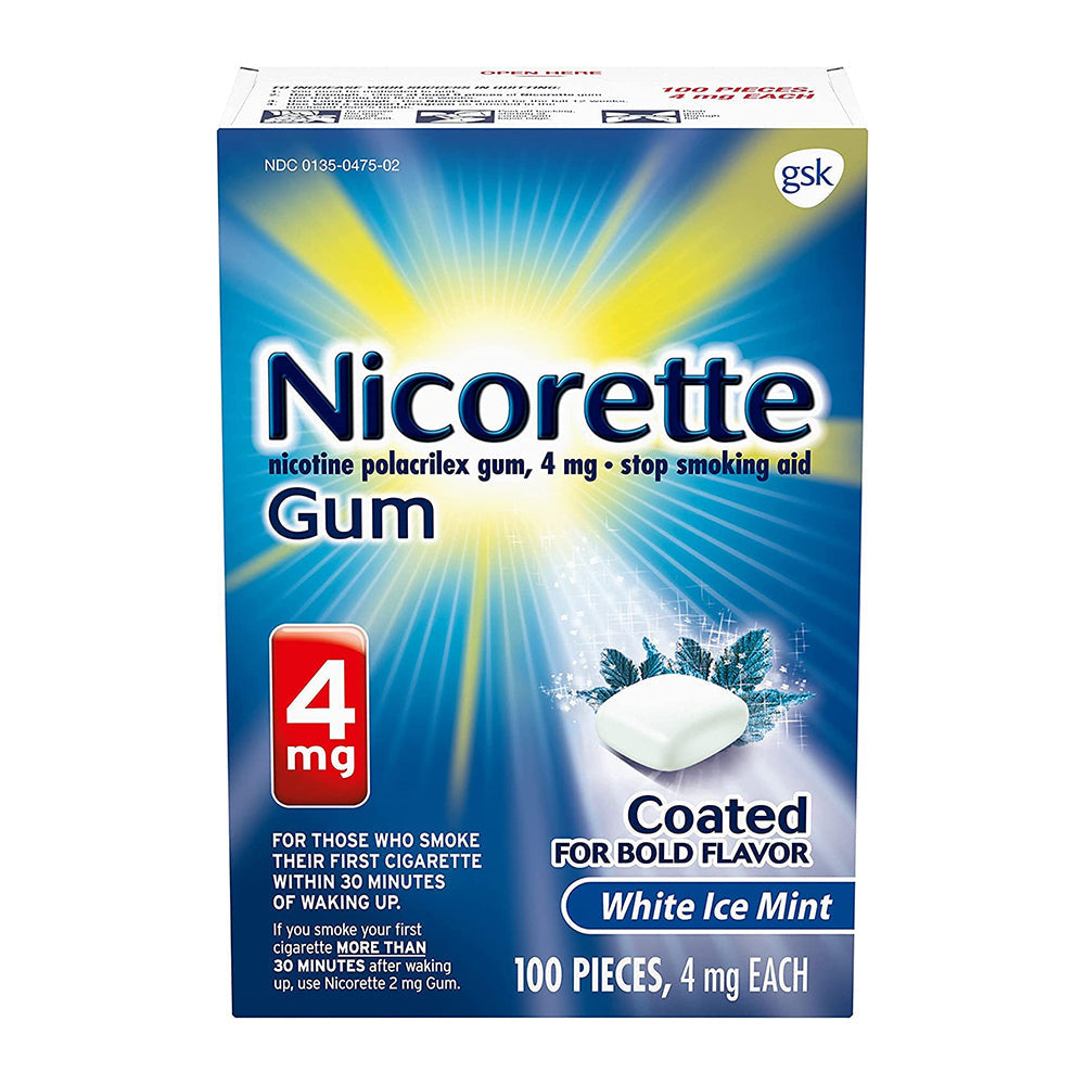 Nicorette 4Mg Nicotine Gum - 100 Count