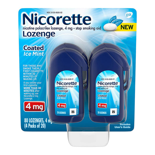 Nicorette 4Mg Nicotine Lozenges - 20 Count