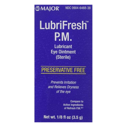 Lubrifresh P.M. Lubricant Nighttime Eye Ointment - 0.12 Oz