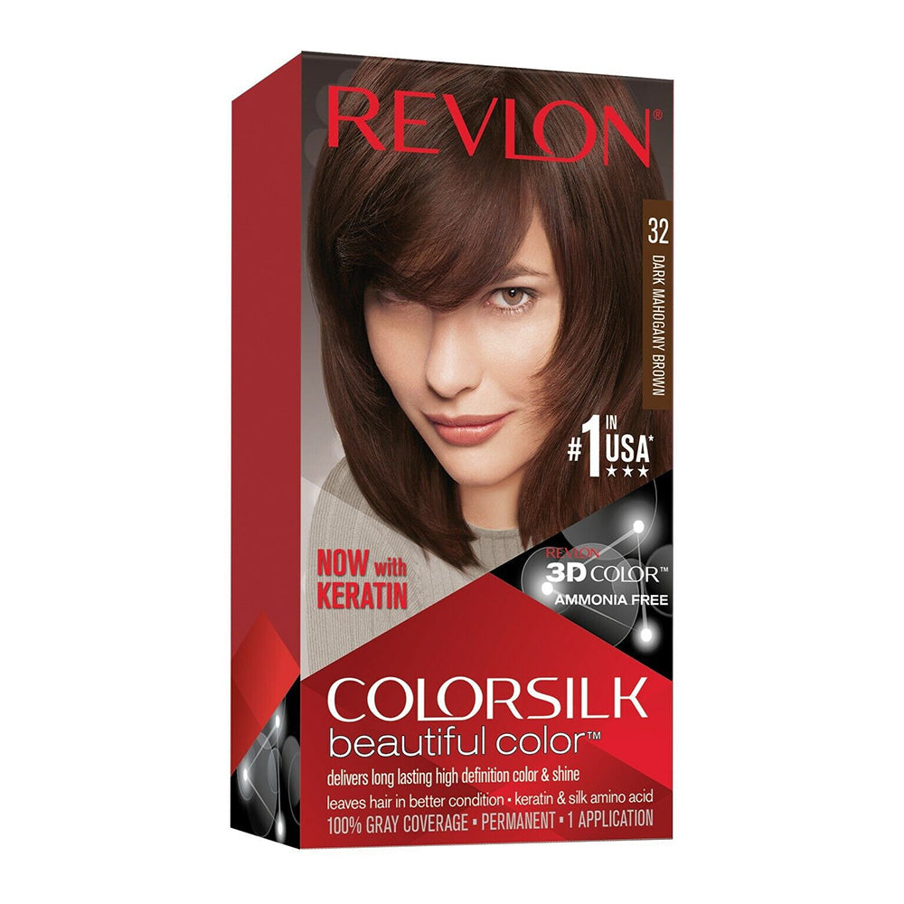 Colorsilk By Revlon, Ammonia-Free Permanent, Haircolor: Mahogany Brown #3Rb - 1 Each