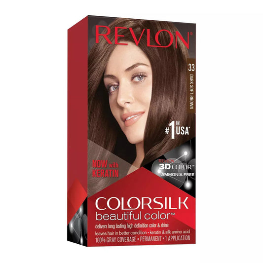 Colorsilk By Revlon, Ammonia-Free Permanent, Haircolor: Dark Soft Brown #3Wb - 1 Each