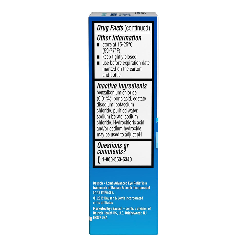 Bausch Plus Lomb Advanced Dry Eye Rejuvenation Lubricant Eye Drops - 0.5 Fl Oz