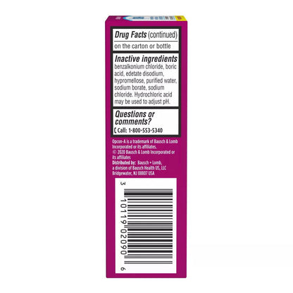 Bausch Plus Lomb Opcon-A Itch & Redness Relief Eye Drops - 0.5 Fl Oz