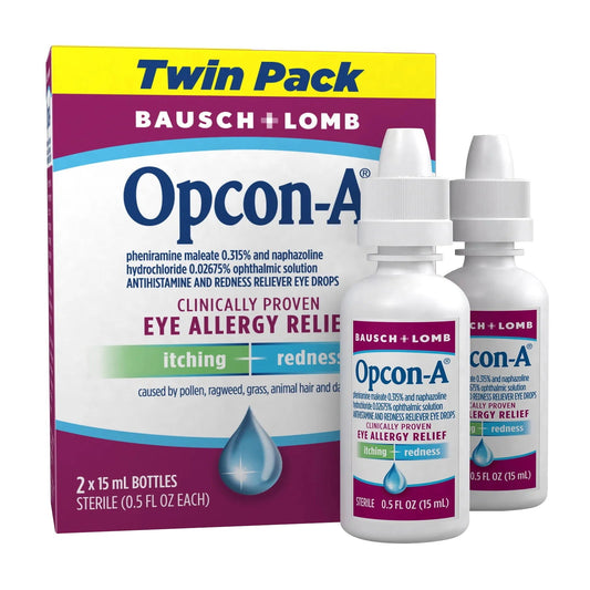 Opcon-A Bausch And Lomb, Eye Drops, 1 Fl Oz