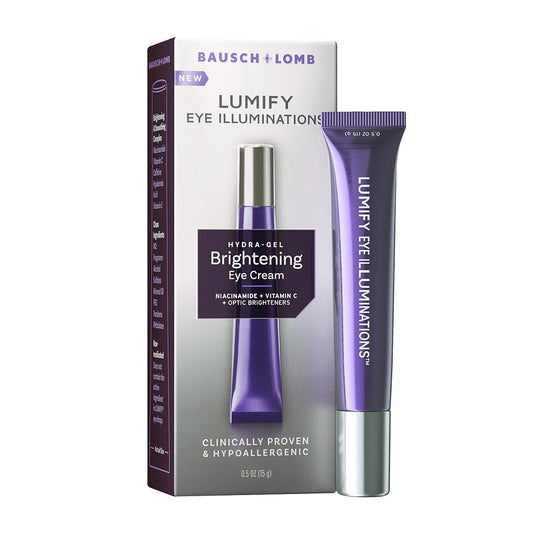 Bausch & Lomb Lumify Eye Illuminations Hydra-Gel Brightening Eye Cream, 0.5 Oz