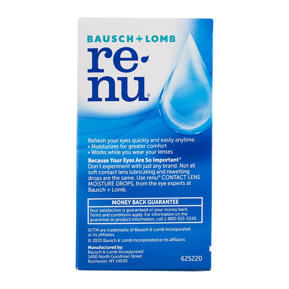 Bausch And Lomb Renu Multiplus Lubricating And Rewetting Drops - 8 Ml