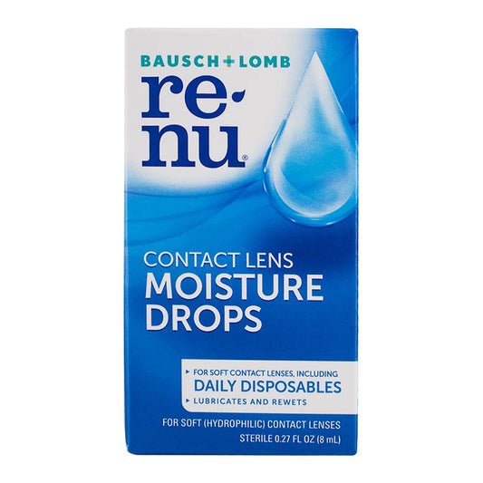 Bausch And Lomb Renu Multiplus Lubricating And Rewetting Drops - 8 Ml