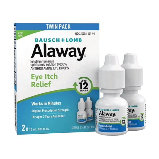 Bausch & Lomb Alaway Itch Relief Original Strength Eye Drops - 0.34 Oz