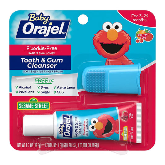 Baby Orajel Fluoride Free Toothpaste Fruity Fun - 0.7 Oz