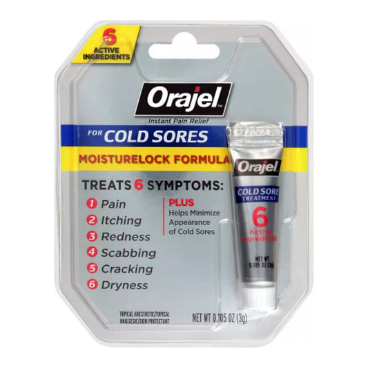 Orajel Touch-Free Cold Sore Treatment, With Applicator 0.08 Oz