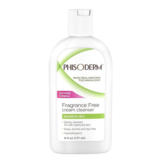 Phisoderm Cream Facial Cleanser For Sensitive Face Skin - 6 Oz