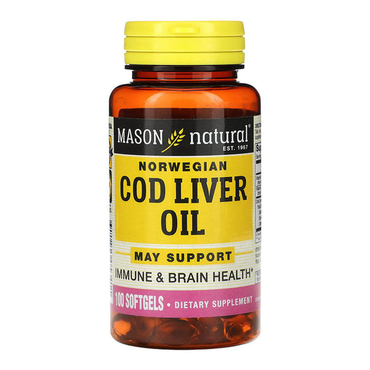 Mason Vitamins Cod Liver Oil 10 Minims Softgels - 100 Count