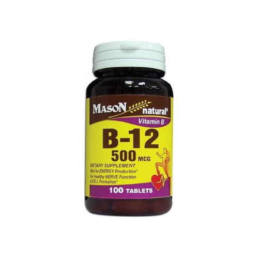 Mason Natural Vitamin B-12 500 Mcg Tablets - 100 Ea