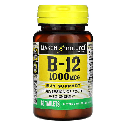 Mason Natural Vitamin B-12 1000 Mcg Tablets - 60 Ea