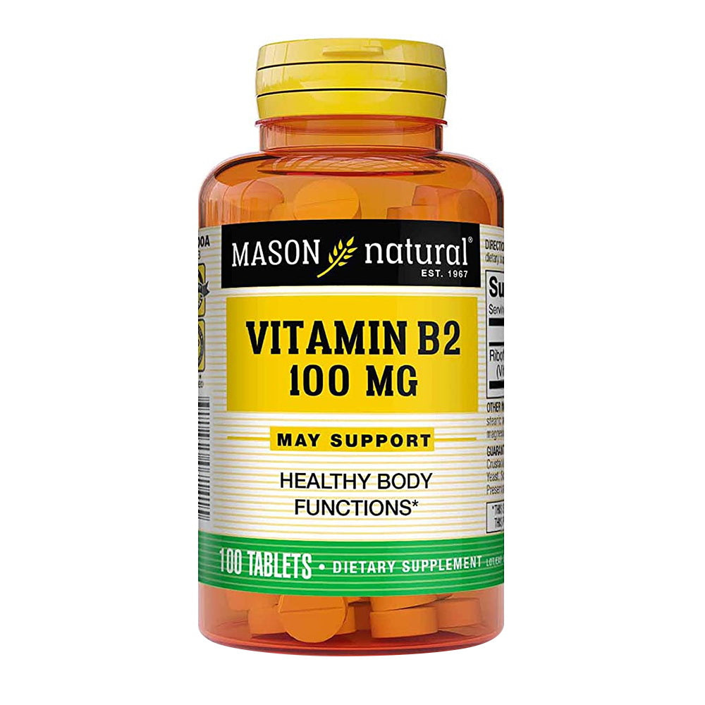 Mason Natural Vitamin B-2 100 Mg Tablets - 100 Ea