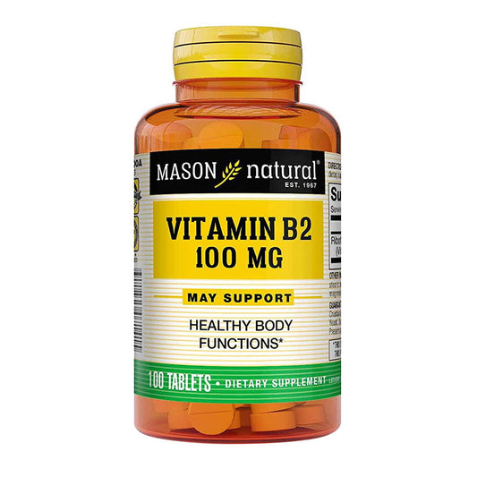 Mason Natural Vitamin B-2 100 Mg Tablets - 100 Ea