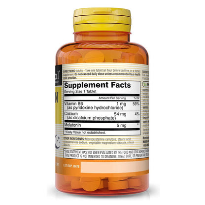Mason Natural Vitamins Melatonin 5 Mg With Vitamin B-6 Extra Strength - 60 Tablets