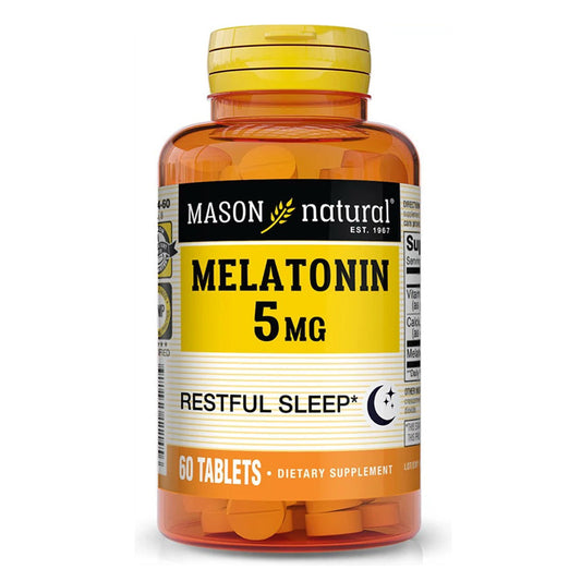 Mason Natural Vitamins Melatonin 5 Mg With Vitamin B-6 Extra Strength - 60 Tablets