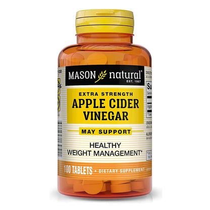 Mason Natural Apple Cider Vinegar 500 Mg - 100 Tablets