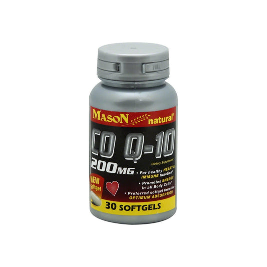 Mason Natural Coq-10 Softgels 200 Mg - 30 Ea
