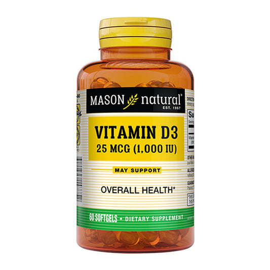 Mason Natural Vitamin D1000 Iu Softgels - 60 Soft Gels