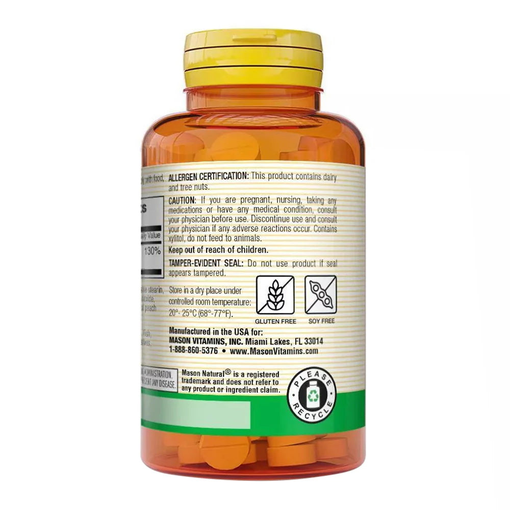 Mason Natural D3 25Mcg 1000Iu Chewable Tablets - 50 Count