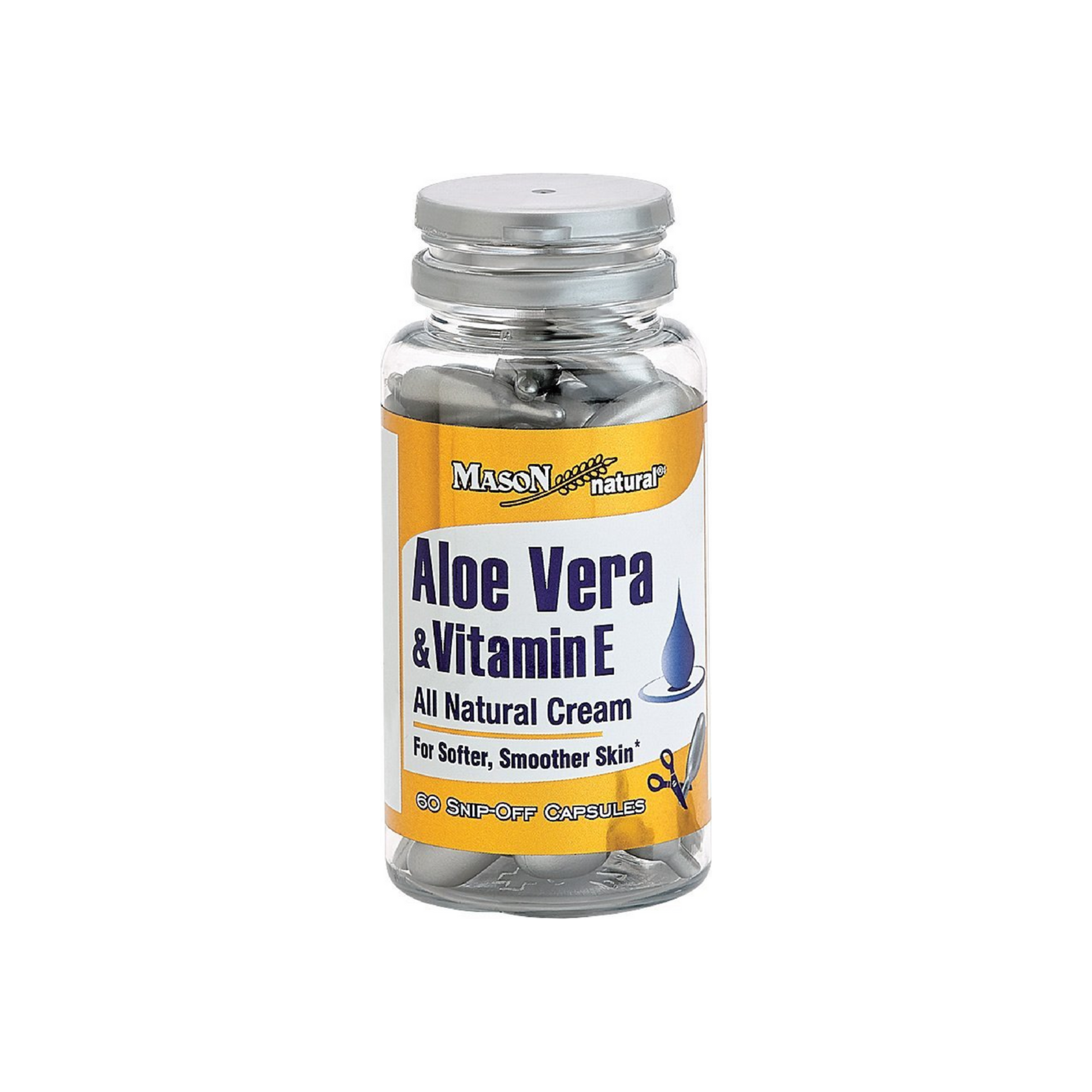 Mason Natural Aloe Vera & Vitamin E Snip-Off Capsules - 60 Ea