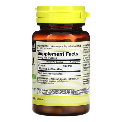 Mason Natural Moringa 500 Mg - Supports Energy Metabolism And Inflammatory Response - 60 Ct