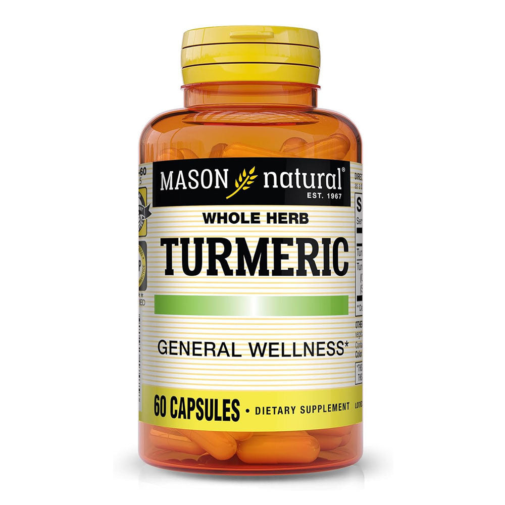 Mason Natural Turmeric Capsules, 60 Count
