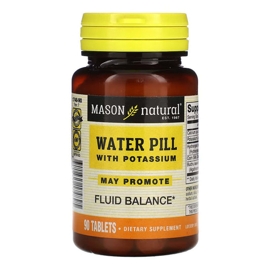 Mason Natural Herbal Diuretic Water Pill With Potassium - 90 Ct
