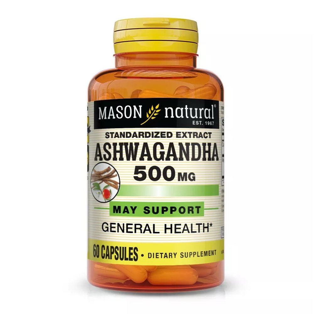 Mason Natural Ashwagandha 500 Mg, Stress & Mood Support - 60 Capsules