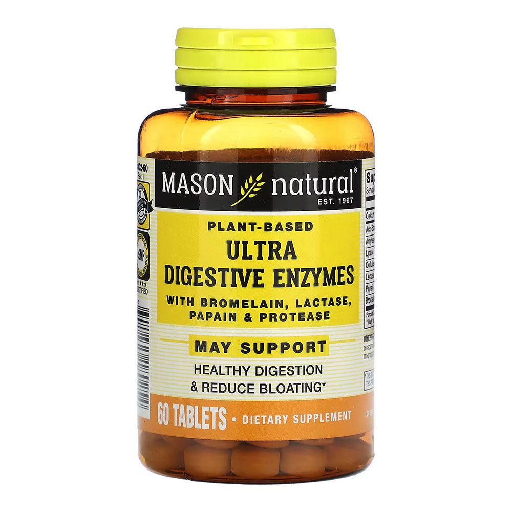 Mason Natural Plant Based Ultra Digestive Enzymes - 60Ct
