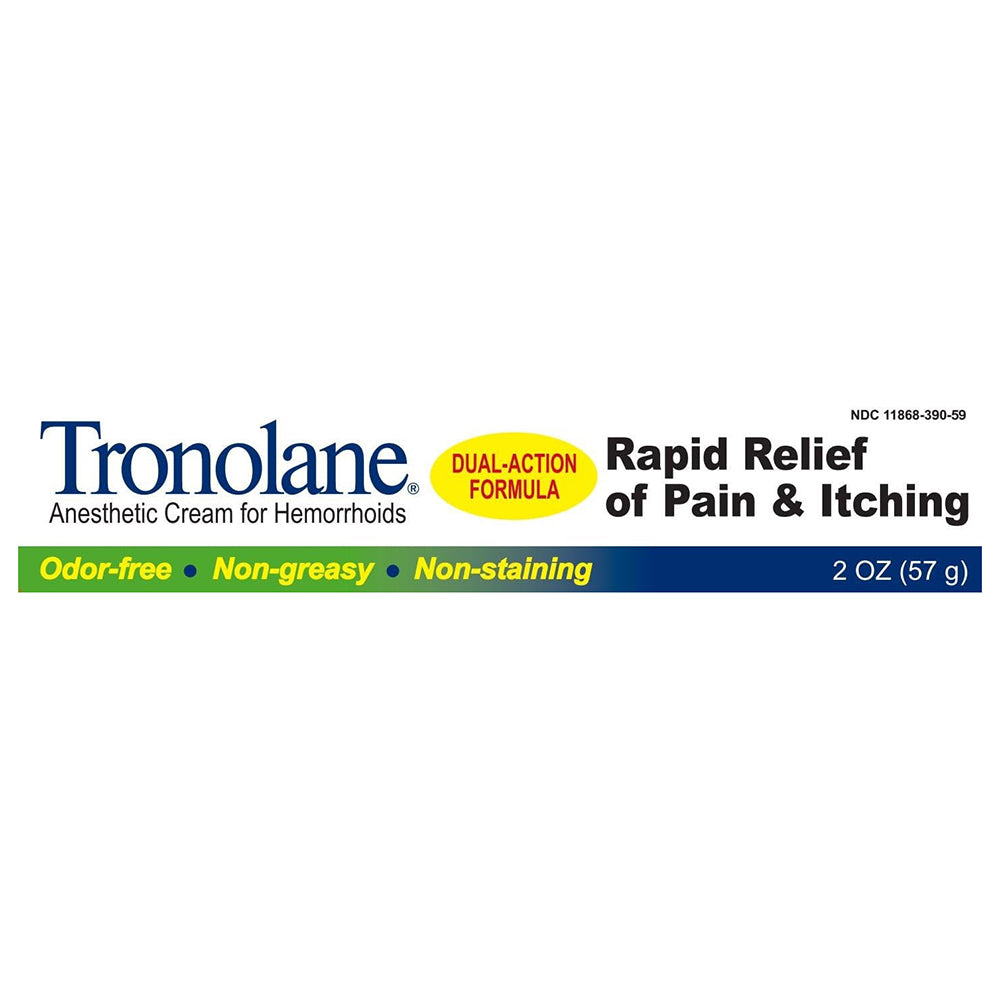 Tronolane Anesthetic Cream For Hemorrhoids 1 Oz